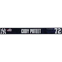 Cody Poteet New York Yankees Player-Issued #72 Navy Nameplate from 2024 MLB Spring Training
