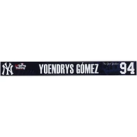 Yoendrys Gomez New York Yankees Player-Issued #94 Navy Nameplate from MLB Spring Training