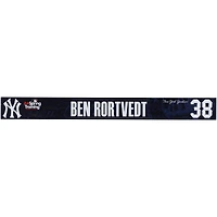 Ben Rortvedt New York Yankees Player-Issued #38 Navy Nameplate from 2024 MLB Spring Training
