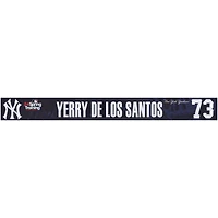 Yerry De Los Santos New York Yankees Player-Issued #73 Navy Nameplate from MLB Spring Training