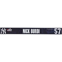 Nick Burdi New York Yankees Player-Issued #57 Navy Nameplate from 2024 MLB Spring Training