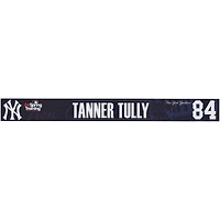 Tanner Tully New York Yankees Player-Issued #84 Navy Nameplate from 2024 MLB Spring Training
