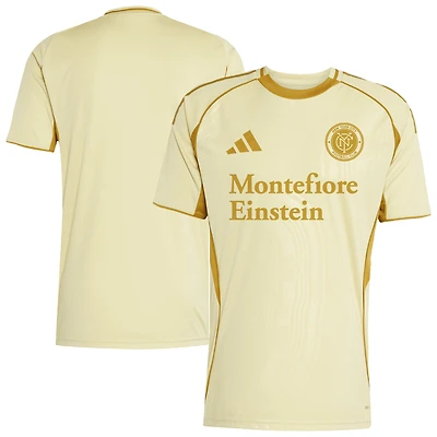 Men's adidas Tan New York City FC 2025 One Planet Pre-Match Top