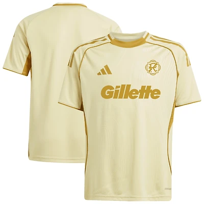 Youth adidas Tan New England Revolution 2025 One Planet Pre-Match Top