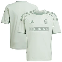 Youth adidas Light Green St. Louis City SC 2025 One Planet Pre-Match Top