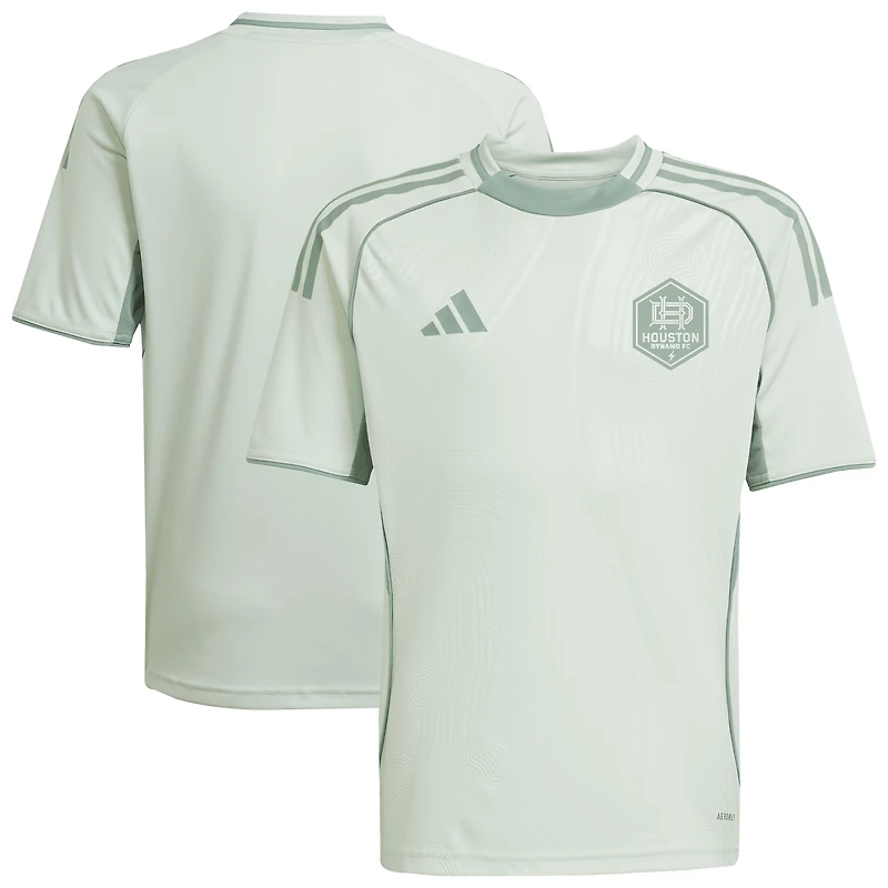 Youth adidas Light Green Houston Dynamo FC 2025 One Planet Pre-Match Top