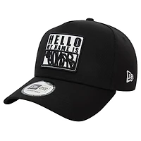 Men's New Era  Black Joker Hello My Name Is 9FORTY Adjustable Hat