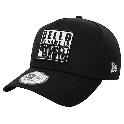 Men's New Era  Black Joker Hello My Name Is 9FORTY Adjustable Hat