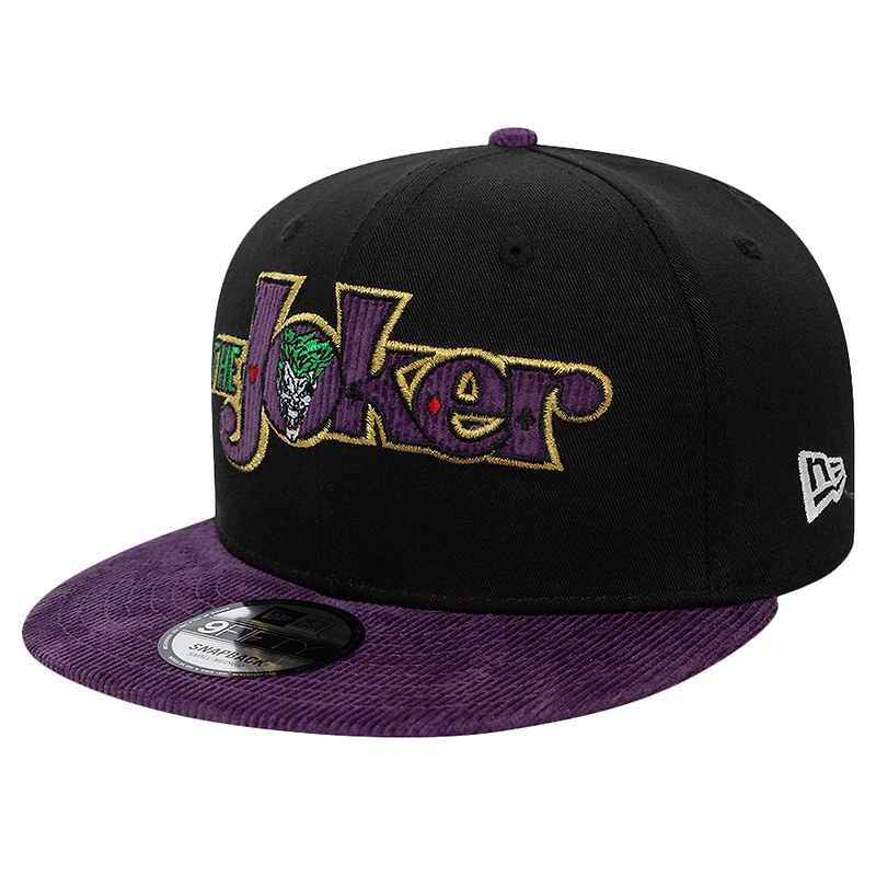 Men's New Era  Black Joker Script 9FIFTY Snapback Hat