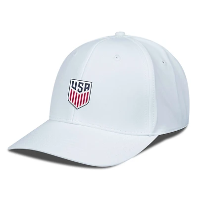 Men's Levelwear White USMNT Rise Patch Flex Hat