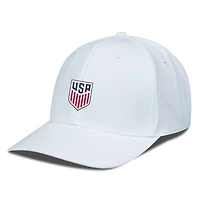 Men's Levelwear White USMNT Rise Patch Flex Hat