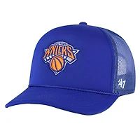 Men's '47 Blue New York Knicks Core Foam Front Trucker Adjustable Hat
