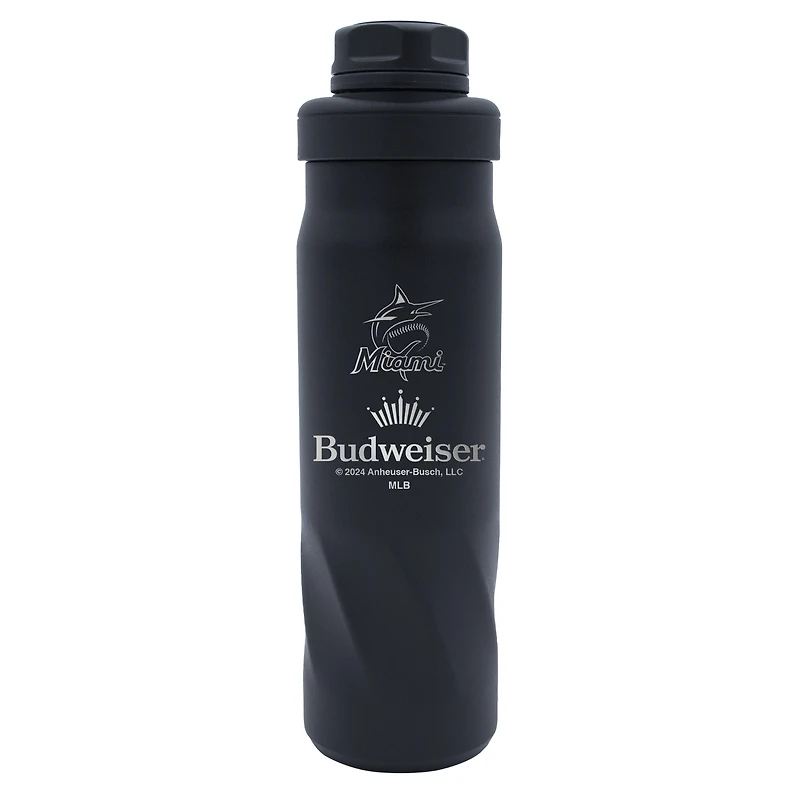 WinCraft  Miami Marlins 2024 MLB x Budweiser 20oz. Morgan Water Bottle