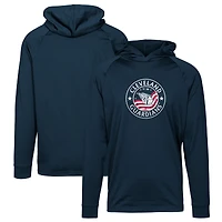 Men's Levelwear Navy Cleveland Guardians Dimension Platoon Pullover Hoodie