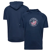 Men's Levelwear Navy Pittsburgh Pirates Phase Platoon Raglan Short Sleeve Hoodie
