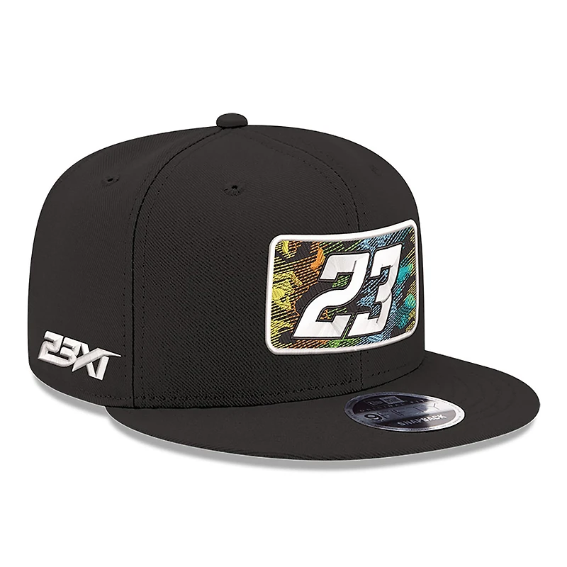 Men's New Era Black Bubba Wallace Summer Camo 9FIFTY Snapback Hat