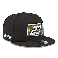 Men's New Era Black Bubba Wallace Summer Camo 9FIFTY Snapback Hat