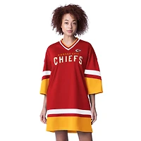 Women's Starter Red Kansas City Chiefs Slap Shot 3/4 Sleeve Sneaker Dress
