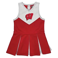 Girls Toddler Garb Red Wisconsin Badgers Cheerleader Dress