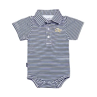 Infant Garb Navy/White Georgia Tech Yellow Jackets Carson Polo Bodysuit