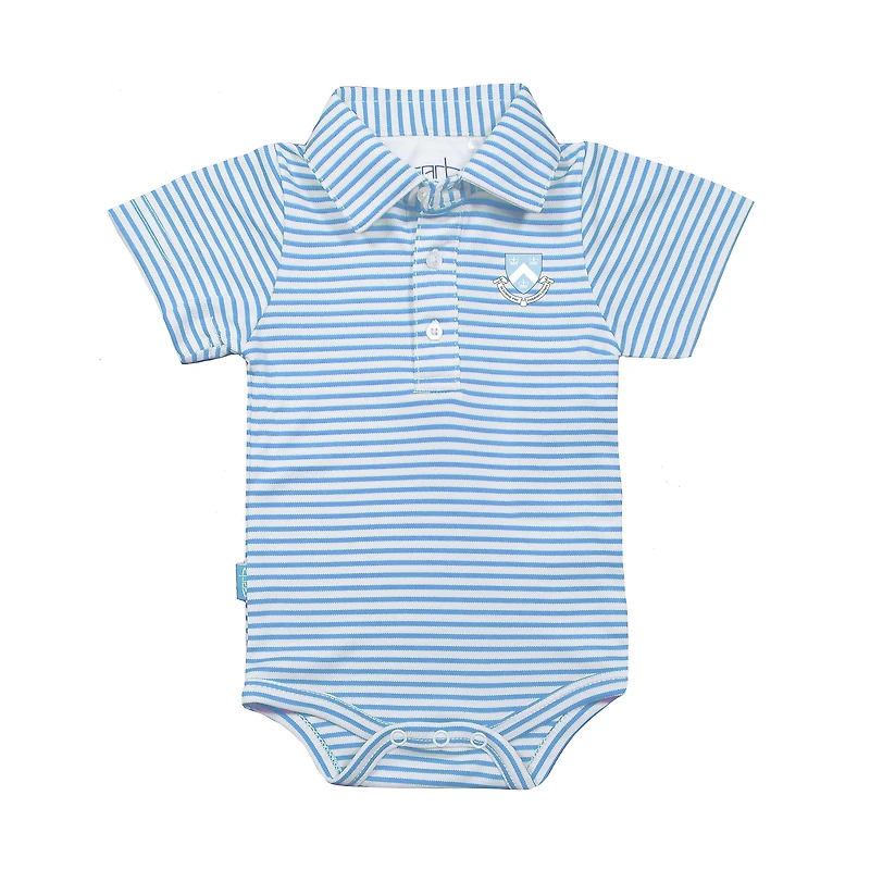 Infant Garb Light Blue/White Columbia University Carson Polo Bodysuit
