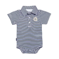 Infant Garb Navy/White Georgetown Hoyas Carson Polo Bodysuit