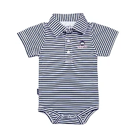 Infant Garb Navy/White UConn Huskies Carson Polo Bodysuit