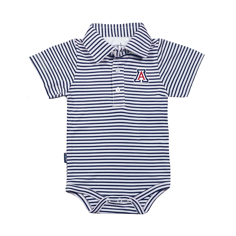 Infant Garb Navy/White Arizona Wildcats Carson Polo Bodysuit