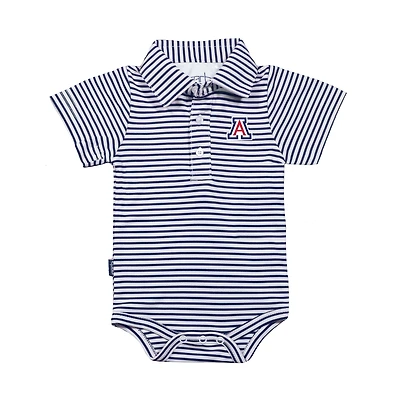 Infant Garb Navy/White Arizona Wildcats Carson Polo Bodysuit