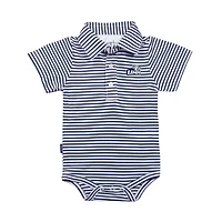 Infant Garb Navy/White New Hampshire Wildcats Carson Polo Bodysuit