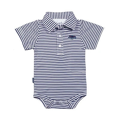 Infant Garb Navy/White Florida Atlantic Owls Carson Polo Bodysuit