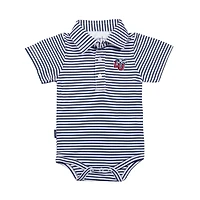 Infant Garb Navy/White Liberty Flames Carson Polo Bodysuit