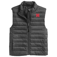 Toddler Garb Charcoal Nebraska Huskers Kai Full-Zip Vest