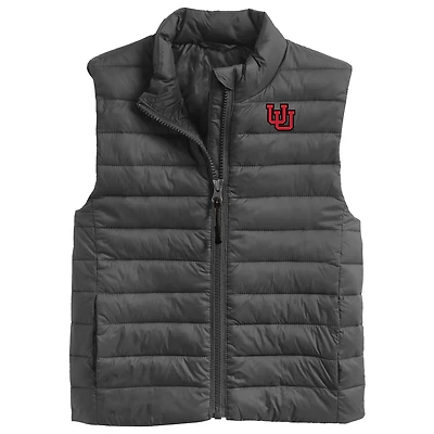 Toddler Garb Charcoal Utah Utes Kai Full-Zip Vest