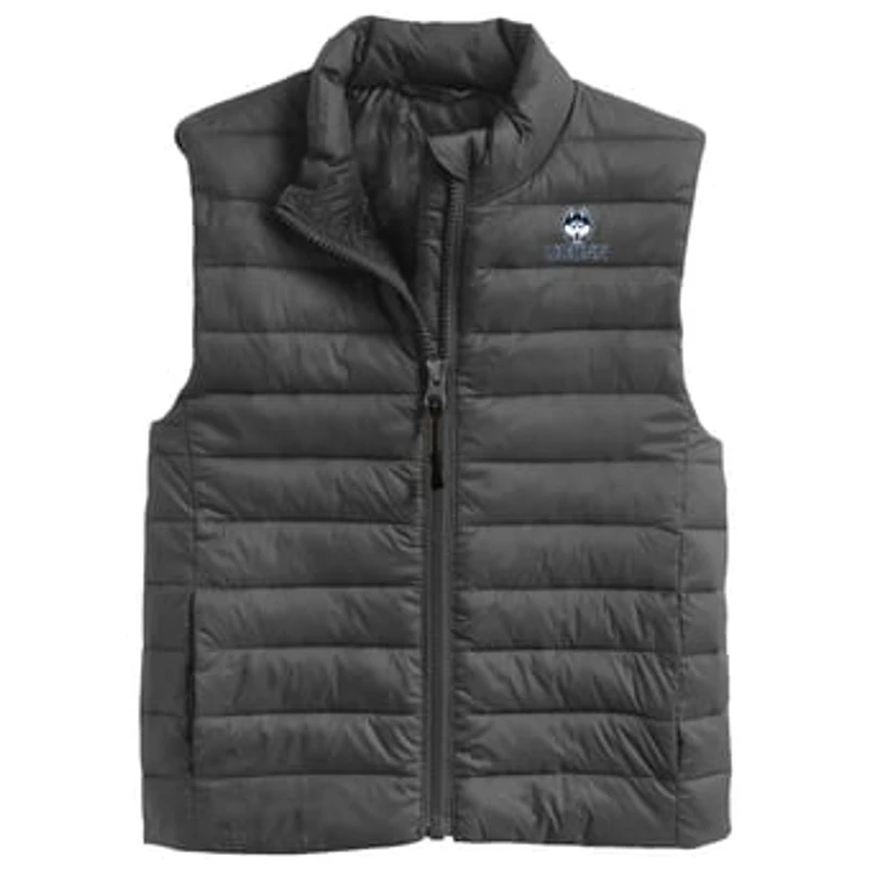 Youth Garb Charcoal UConn Huskies Kai Full-Zip Vest
