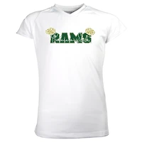 Girls Youth Garb White Colorado State Rams Brittany V-Neck T-Shirt