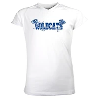 Girls Youth Garb White Kentucky Wildcats Brittany V-Neck T-Shirt