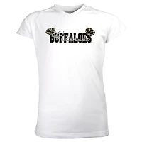 Girls Youth Garb White Colorado Buffaloes Brittany V-Neck T-Shirt
