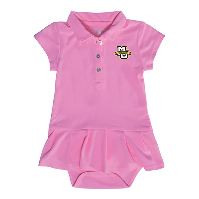 Infant Garb Pink Marquette Golden Eagles Caroline Bodysuit Dress