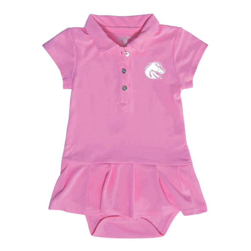 Infant Garb Pink Boise State Broncos Caroline Bodysuit Dress