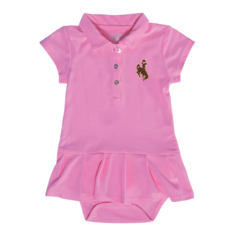Infant Garb Pink Wyoming Cowboys Caroline Bodysuit Dress