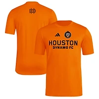 Men's adidas  Orange Houston Dynamo FC 2025 Jersey Hook AEROREADY T-Shirt