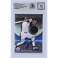 Mike Piazza New York Mets Autographed 2003 Fleer Ultra Moonshots Relic #MP Beckett Fanatics Witnessed Authenticated 10 Card