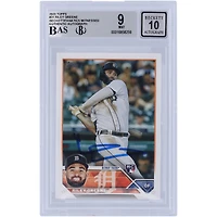 Riley Greene Detroit Tigers Autographed 2023 Topps Series 1 #31 Beckett Fanatics Witnessed Authenticated 9/10 Rookie Card