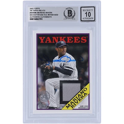 Mariano Rivera New York Yankees Autographed 2023 Topps Series 1 '88 Relics #88R-MR Beckett Fanatics Witnessed Authenticated 10 Card