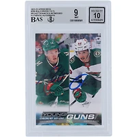 Matthew Boldy & Marco Rossi Minnesota Wild Autographed 2022-23 Upper Deck Series 1 Young Guns Checklist #250 Beckett Fanatics Witnessed Authenticated / Rookie Card