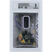 Charlie McAvoy Boston Bruins Autographed 2017-18 Upper Deck Black Lustrous Rookie Jerseys Relic #LR-CM Beckett Fanatics Witnessed Authenticated 9/10 Rookie Card