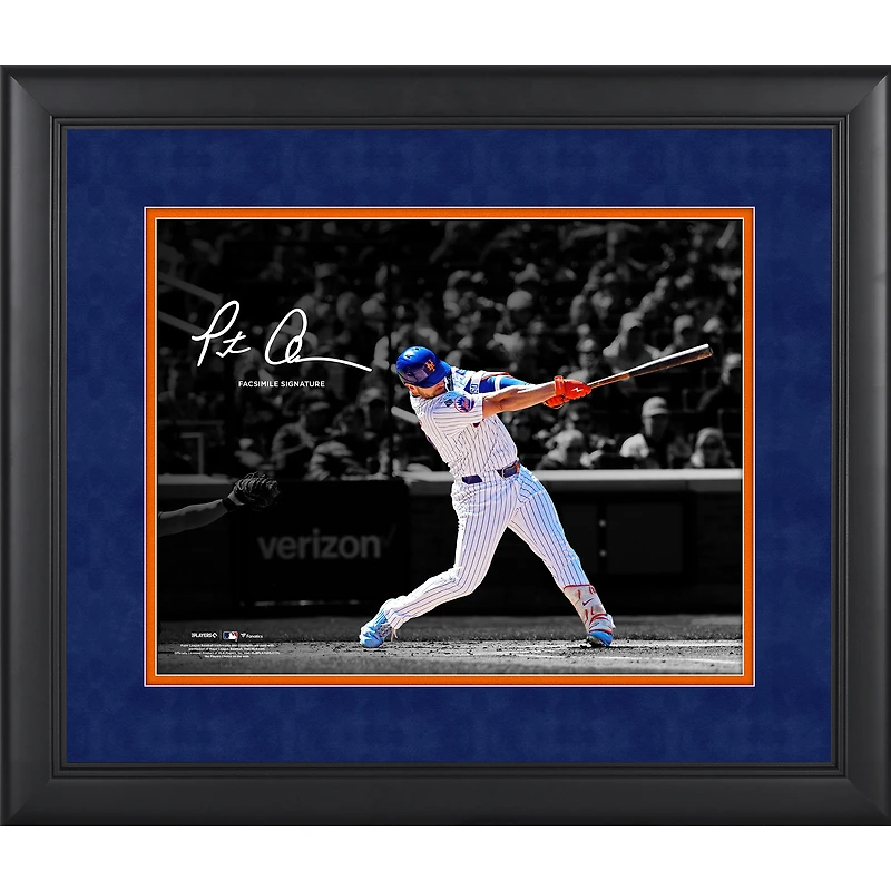 Pete Alonso New York Mets Facsimile Signature Framed 11" x 14" Spotlight Photograph