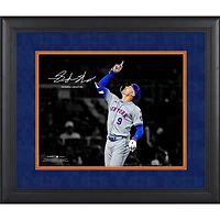 Brandon Nimmo New York Mets Facsimile Signature Framed 11" x 14" Spotlight Photograph