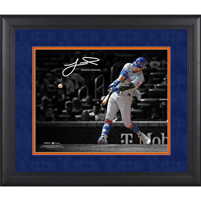 Jeff McNeil New York Mets Facsimile Signature Framed 11" x 14" Spotlight Photograph